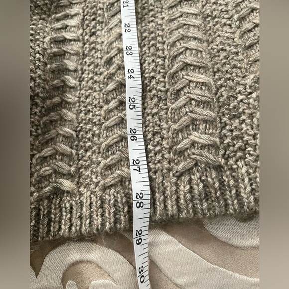 Magaschoni Cableknit Crew Neck Long Sleeve Sweater Fisherman Large - Picture 8 of 8
